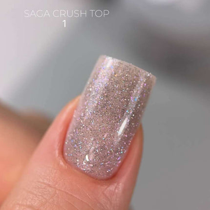 Saga Top Crush №01 with purple blue shimmer 9ml