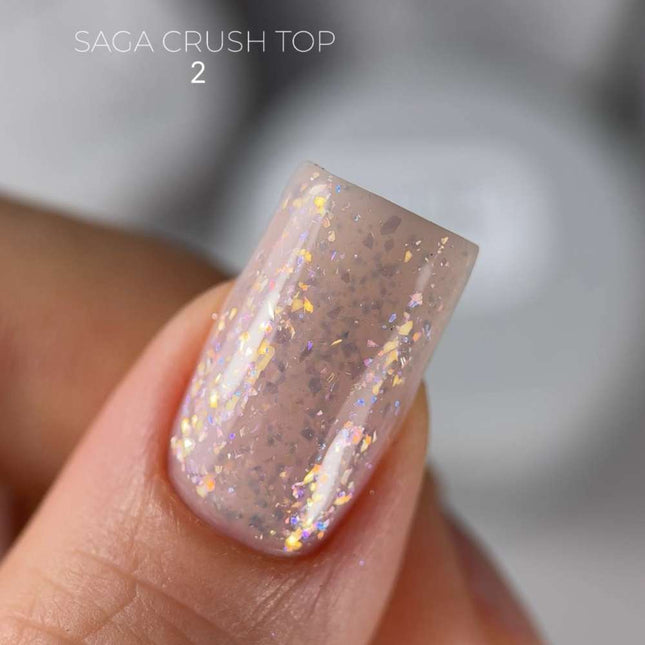 Saga Top Crush №02 with holographic foil 9ml