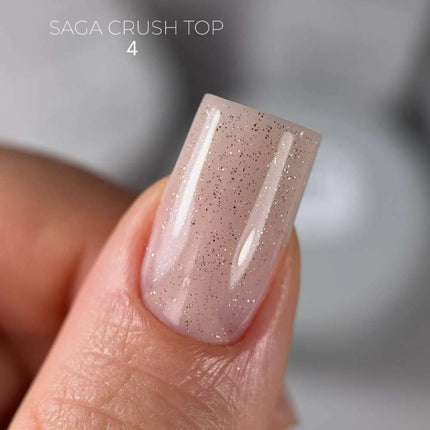Saga Top Crush №04 with silver small foil 10ml