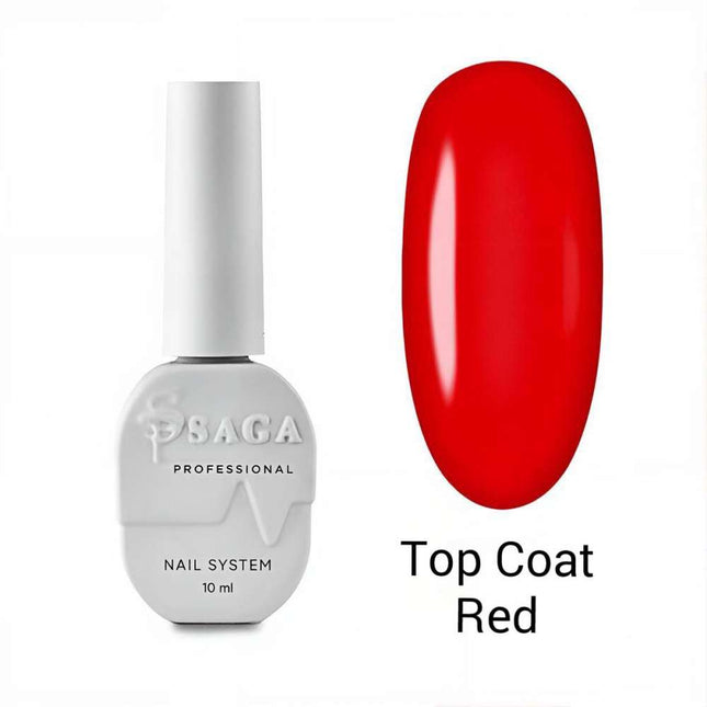Saga Top Coat Red 10ml