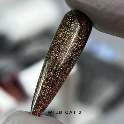 Saga Cat Eye Wild №2 dark Purple Gold 9ml
