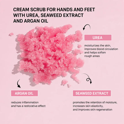 Cream - Scrub For Hands And Feet With Urea, Laminaria Extract And  Argan Oil Shelly 350 g