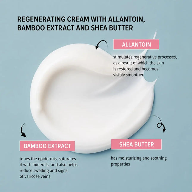 Regenerating Foot Cream With Allantoin, Bamboo Extract And  Shea Butter Shelly 250 ml