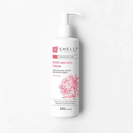 Crema para manos y uñas con colágeno, elastina y extracto de peonía Shelly 250 ml