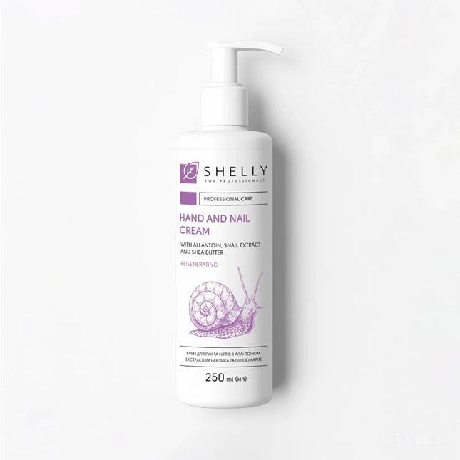 Hand And Nail Cream Allantoin , Snail Extract And Shea Butter Shelly 250 ml