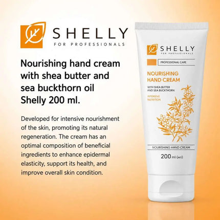 Hand Cream with Shea Butter and Sea Buckthorn Oil Shelly 200 ml