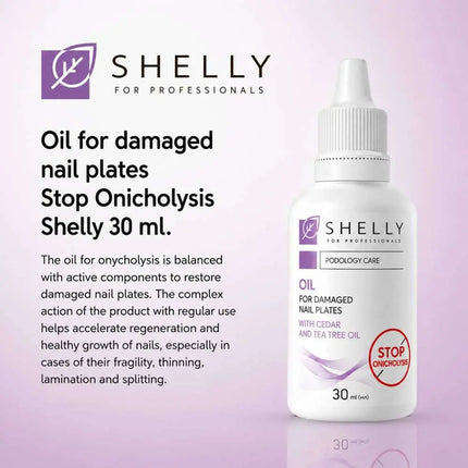 Aceite para placa ungueal dañada Stop Onycholychis Shelly 30 ml