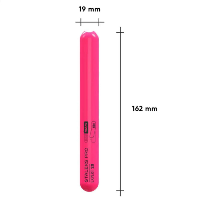 Base de plástico recta para lima de uñas Staleks EXPERT 20