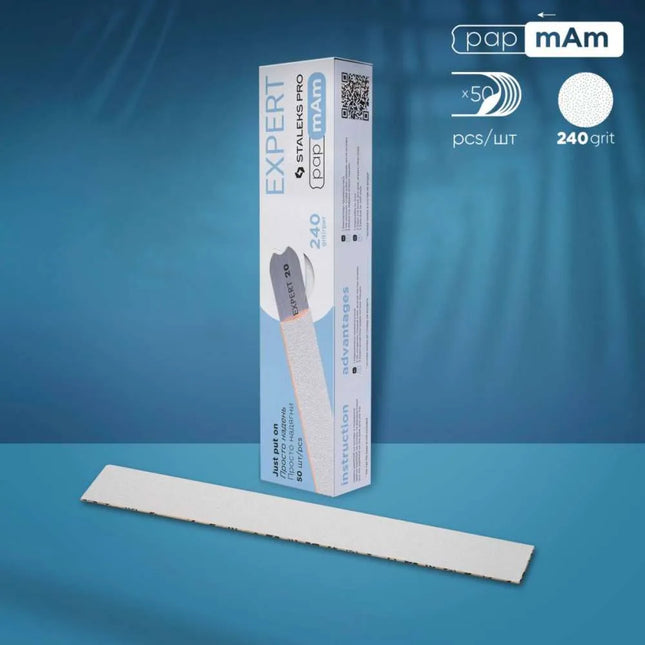 Disposable Files papmAm Staleks Expert 22 240 grit 50 pcs