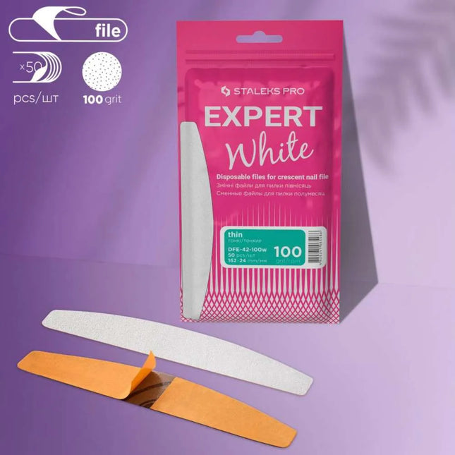 Disposable Files Crescent Staleks Expert 42 100 grit 50 pcs