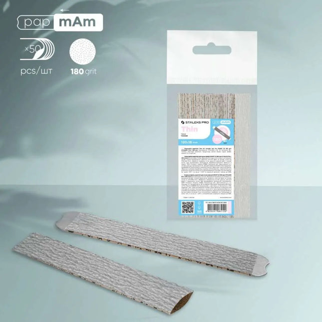 Limas desechables papmAm Staleks SMART 22 grano 180 50 piezas