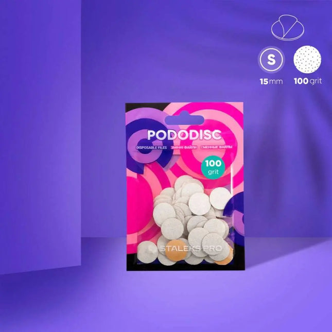 Disposable files for Pedicure Disc Staleks PODODISC S 100 grit 50pcs
