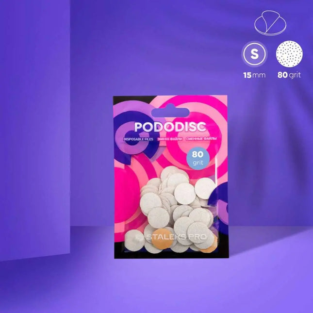 Disposable files for pedicure disc Staleks PODODISC S 80 grit 50pcs