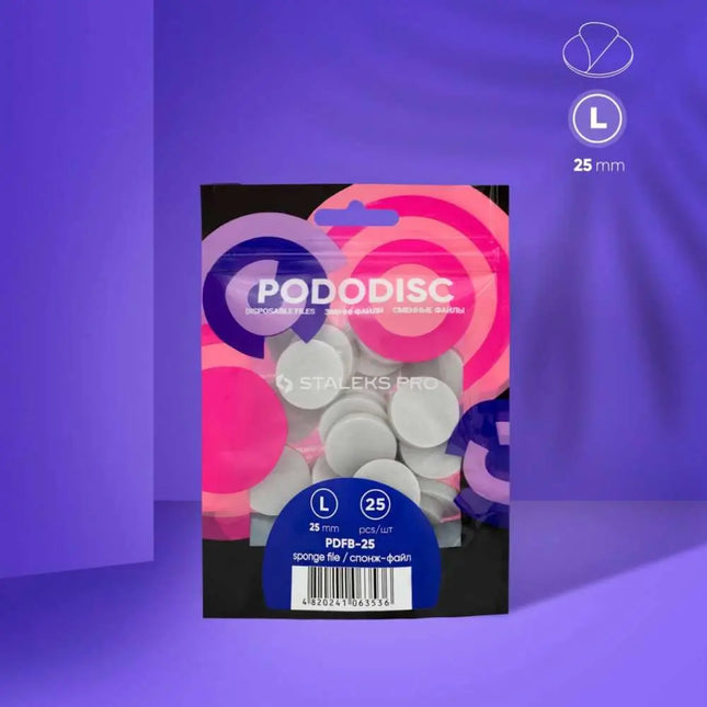 Limas-esponjas desechables para pedicura disco PODODISC L EXPERT