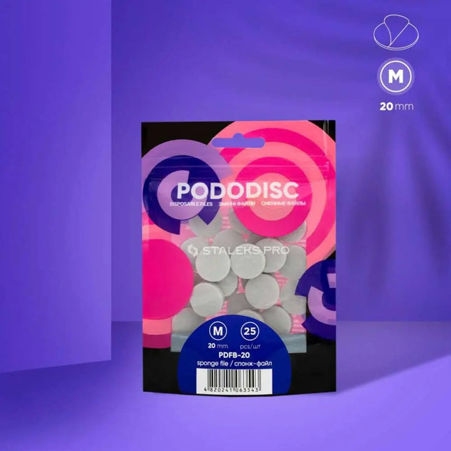 Limas-esponjas desechables para pedicura disco PODODISC M EXPERT