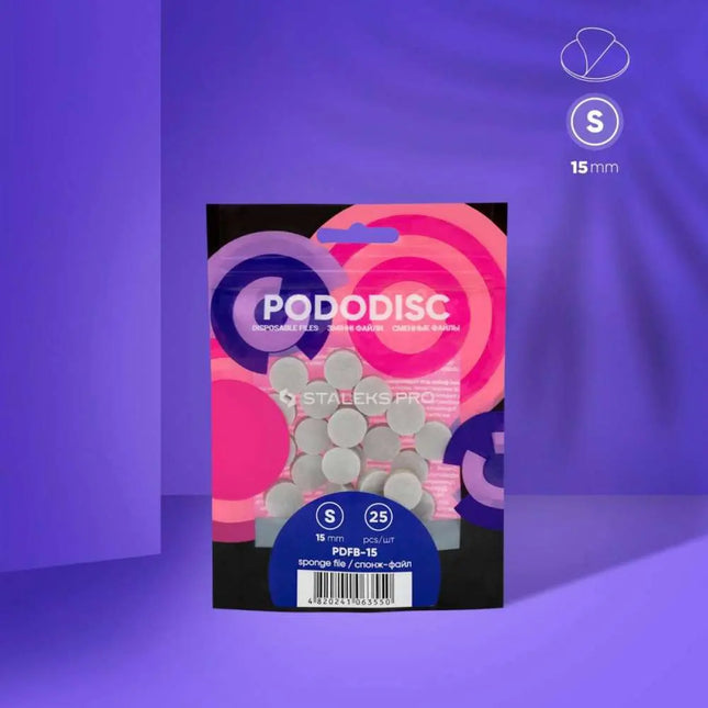Limas-esponjas desechables para pedicura disco PODODISC S EXPERT 25 piezas