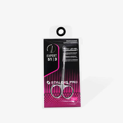 Tijeras para cutículas Staleks con gancho Expert 51 tipo 3