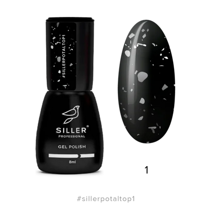 Top Potal №1 (silver) 8 ml Siller - Top Coat