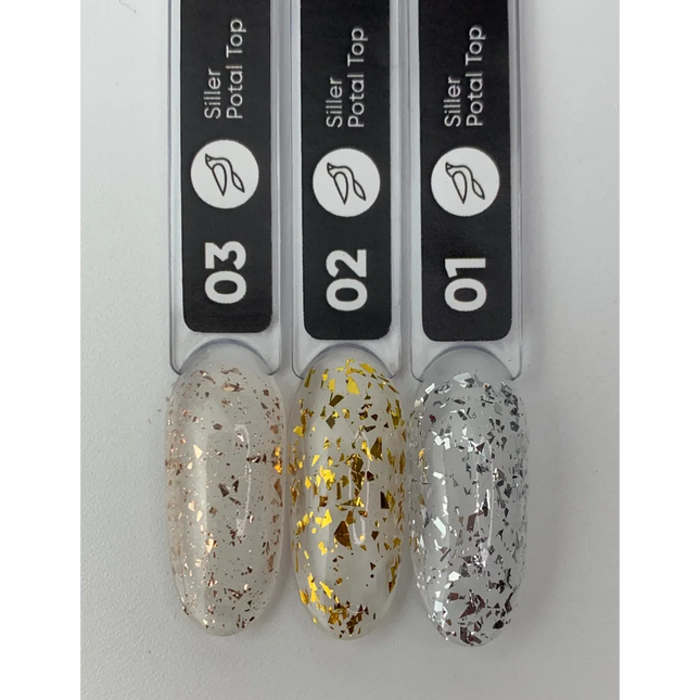 Top Potal №1 (silver) 8 ml Siller - Top Coat